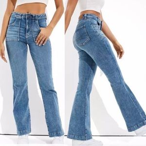 American Eagle Ne(x)t Level Stretch Super Hi-Rise Flare